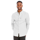 Mens Solid Long Sleeve Button Down - VacationGrabs