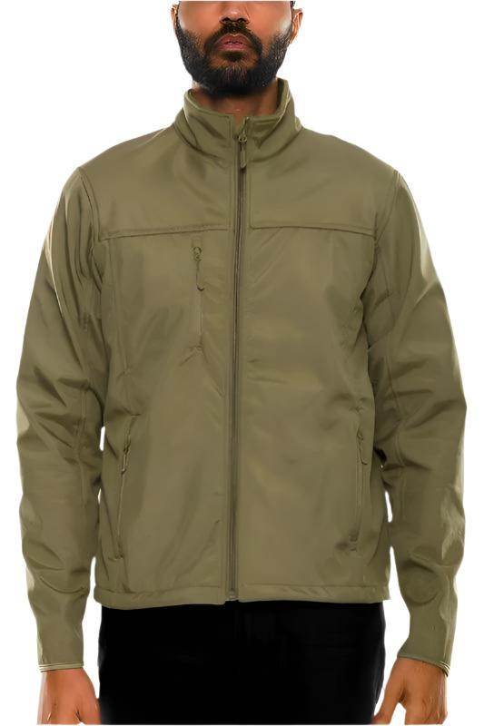 Mens Solid Soft Shell Storm Tech Jacket Coat - VacationGrabs