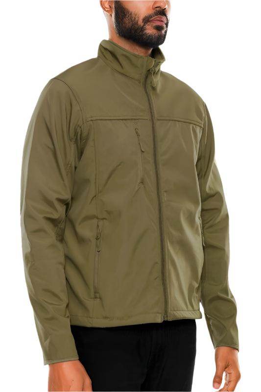 Mens Solid Soft Shell Storm Tech Jacket Coat - VacationGrabs