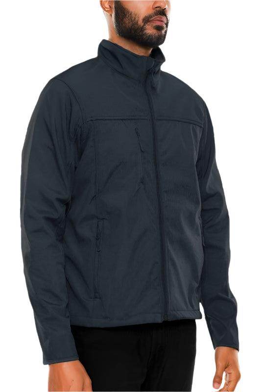 Mens Solid Soft Shell Storm Tech Jacket Coat - VacationGrabs
