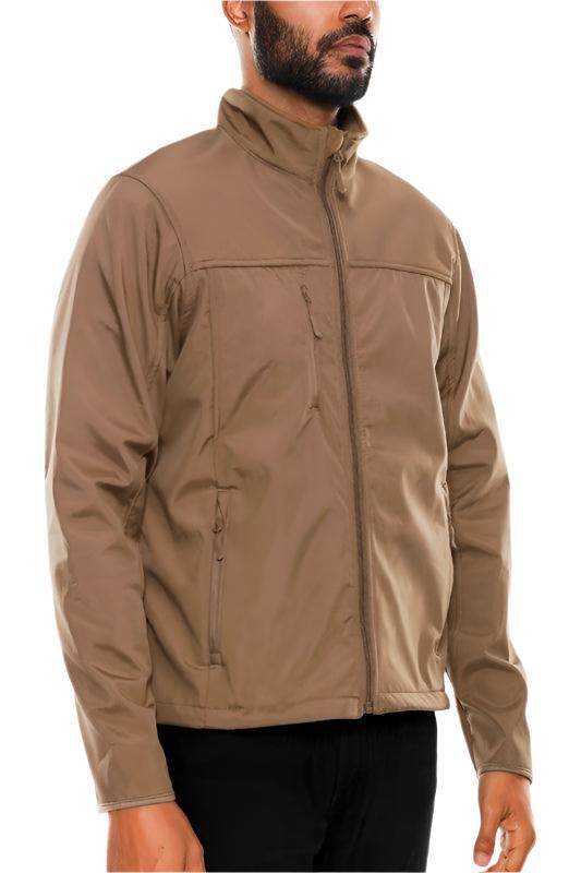 Mens Solid Soft Shell Storm Tech Jacket Coat - VacationGrabs