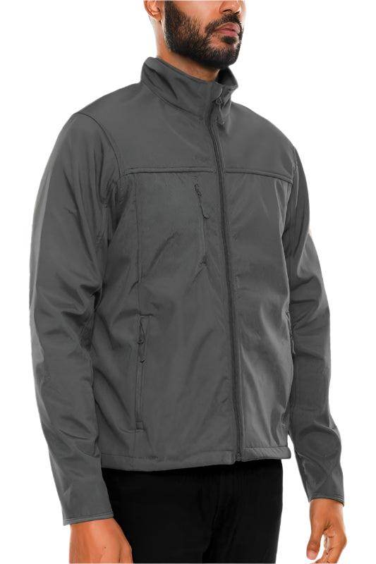 Mens Solid Soft Shell Storm Tech Jacket Coat - VacationGrabs
