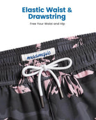 Mens Swim Trunks Compression Liner Quick Dry Zipper Pockets - VacationGrabs