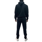 Men's 2PC Track Set in Black from VacationGrabs, perfect mens vacation clothing set for comfort and style