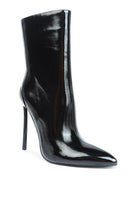 Mercury Patent High Heeled Ankle Boot - VacationGrabs