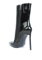 Mercury Patent High Heeled Ankle Boot - VacationGrabs