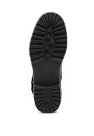 Sole of Rag Company metallic accent motorcycle boots featuring durable traction for safe riding