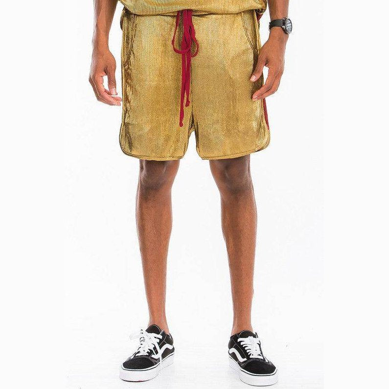 Metallic Flick Shorts - VacationGrabs