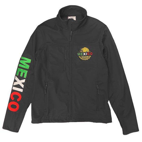 Men's Jackets Mexico Embroidered Soft Shell Jacket