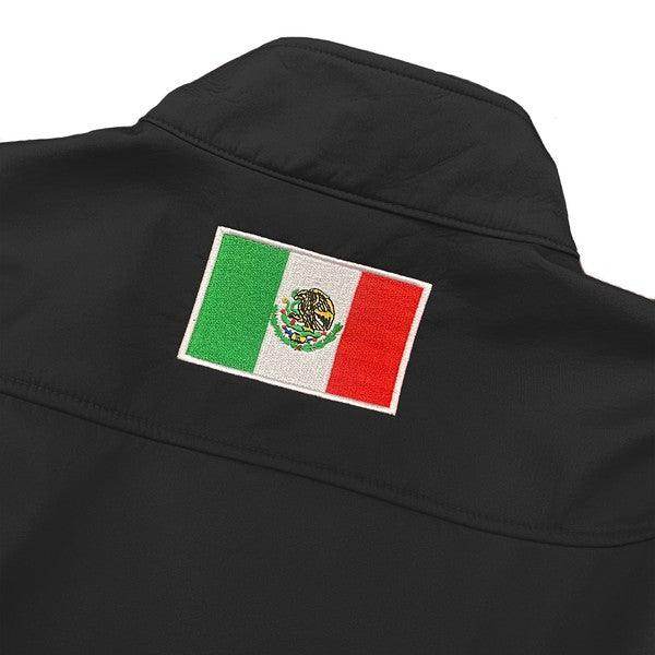 Men's Jackets Mexico Embroidered Soft Shell Jacket