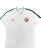 WEIV Men's World Cup Mexico team shirt in white with green accents and crest