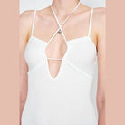 Emory Park Women's Mint Midi Dress for Women with a Stylish Crisscross Design and Deep V-Neck