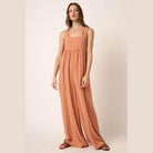 Mittoshop Sleeveless Wide Leg Jumpsuit - VacationGrabs