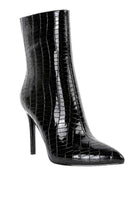 Momoa Patent Pu High Heeled Ankle Boot - VacationGrabs