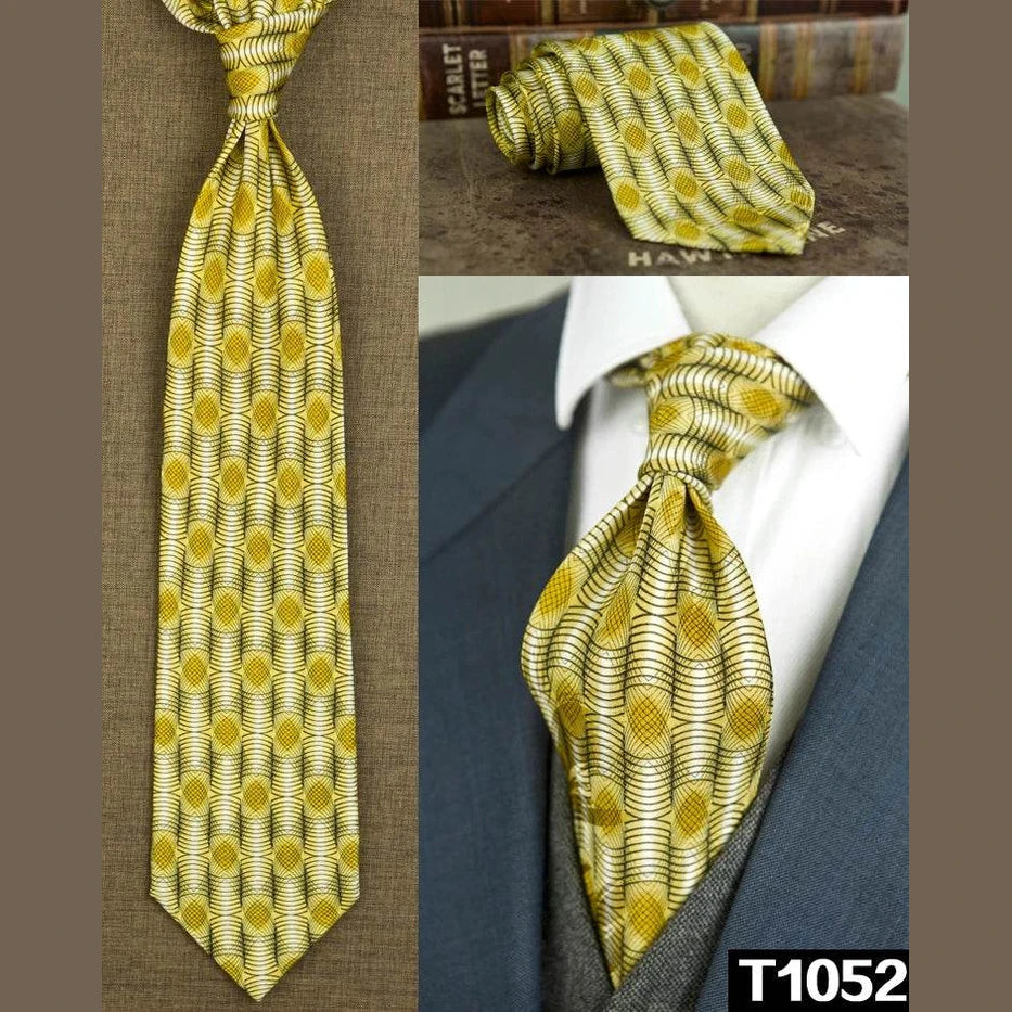 Multicolor silk ties for men, vibrant design for formal occasions