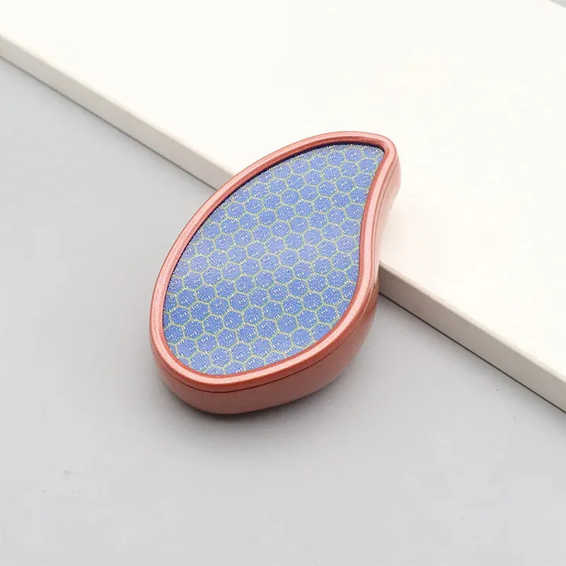 Nano glass foot file with a stylish blue design for smooth feet