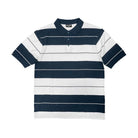 Navy/White Old School Pique Polo Shirt - VacationGrabs