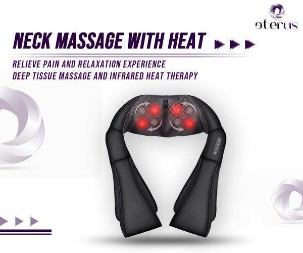 Neck and Shoulder Massager w/Heat - VacationGrabs