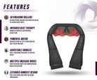 Neck and Shoulder Massager w/Heat - VacationGrabs