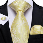 Men's Accessories - Ties Neck Tie Set Handkerchief Cufflinks Gift For Men