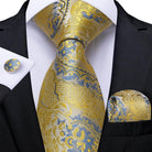 Men's Accessories - Ties Neck Tie Set Handkerchief Cufflinks Gift For Men