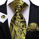 Men's Accessories - Ties Neck Tie Set Handkerchief Cufflinks Gift For Men