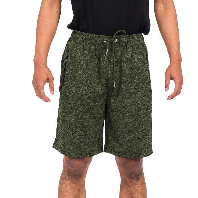Olive Marbled Light Weight Active Shorts - VacationGrabs