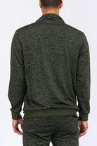 Olive Marbled Light Weight Active Track Jacket - VacationGrabs