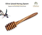 Olive Wood Honey Spoon - VacationGrabs