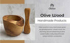 Olive Wood Rustic Mortar and Pestle - VacationGrabs