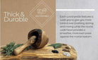 Olive Wood Rustic Mortar and Pestle - VacationGrabs