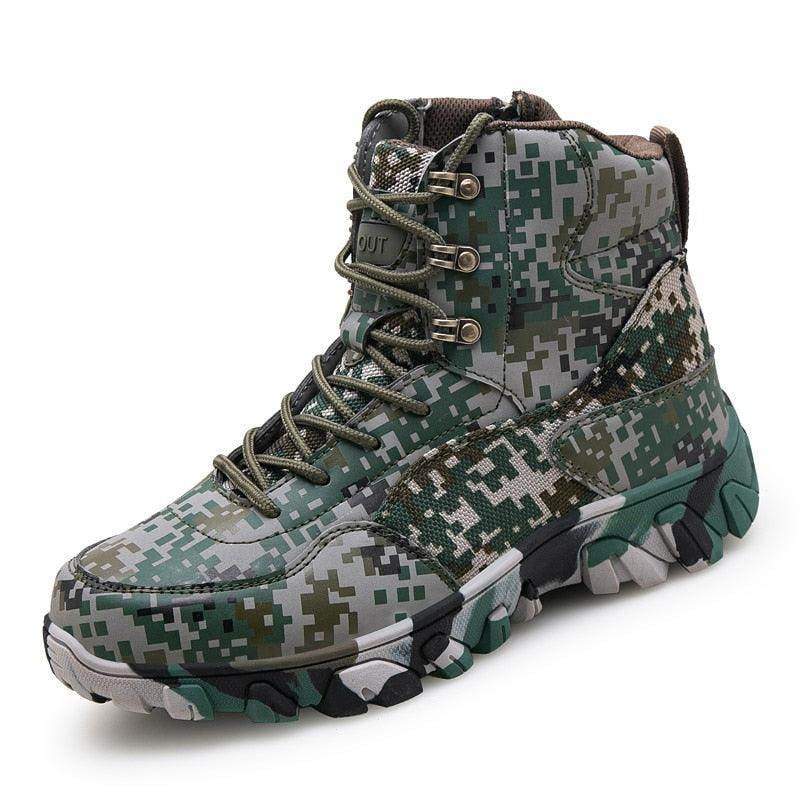 VacationGrabs outdoor tactical boots in camouflage design ideal for rugged outdoor activities