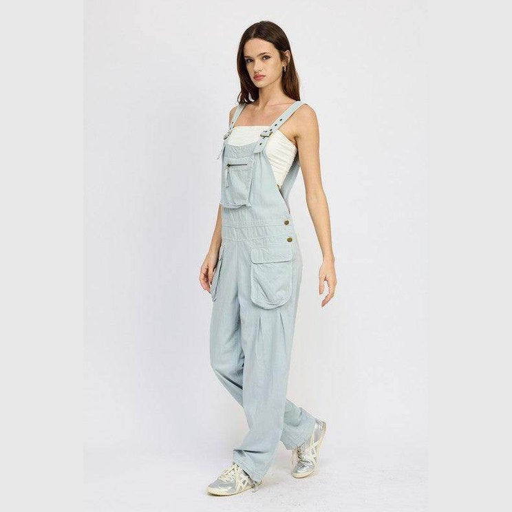 Oversized Cargo Overalls - VacationGrabs