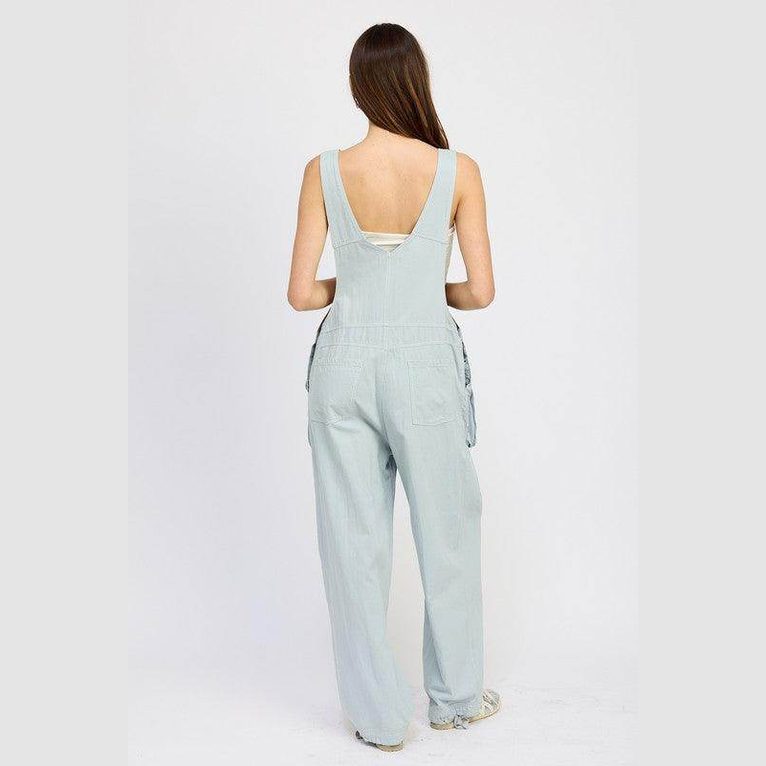 Oversized Cargo Overalls - VacationGrabs