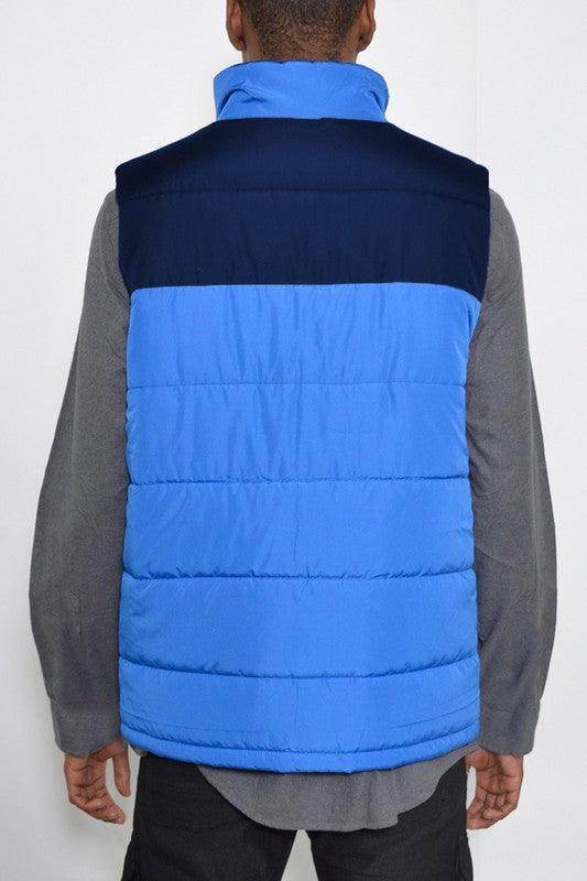 Padded Winter Two Tone Vest - VacationGrabs