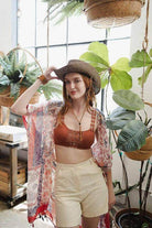 Paisley Floral Patchwork Kimono - VacationGrabs