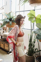 Paisley Floral Patchwork Kimono - VacationGrabs