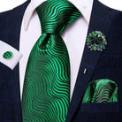 Paisley Neckties With Brooch Silk Elegent Wedding Tie For - VacationGrabs