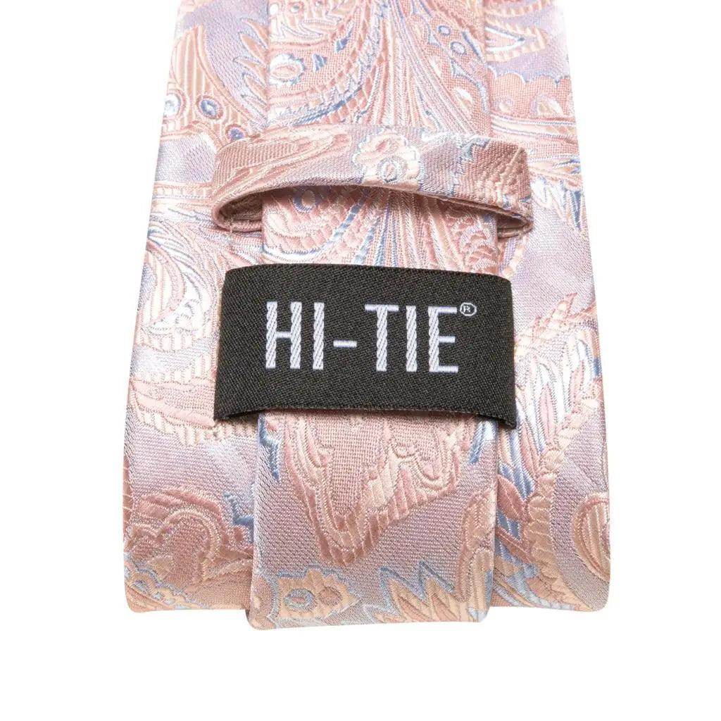 Paisley Neckties With Brooch Silk Elegent Wedding Tie For - VacationGrabs
