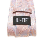 Paisley Neckties With Brooch Silk Elegent Wedding Tie For - VacationGrabs