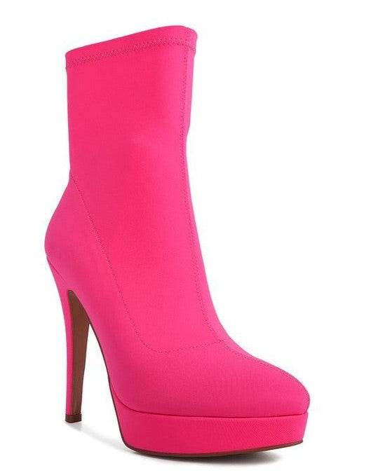 Patotie High Heeled Lycra Ankle Boot - VacationGrabs