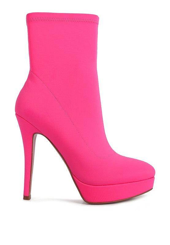 Patotie High Heeled Lycra Ankle Boot - VacationGrabs