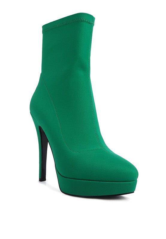 Patotie High Heeled Lycra Ankle Boot - VacationGrabs