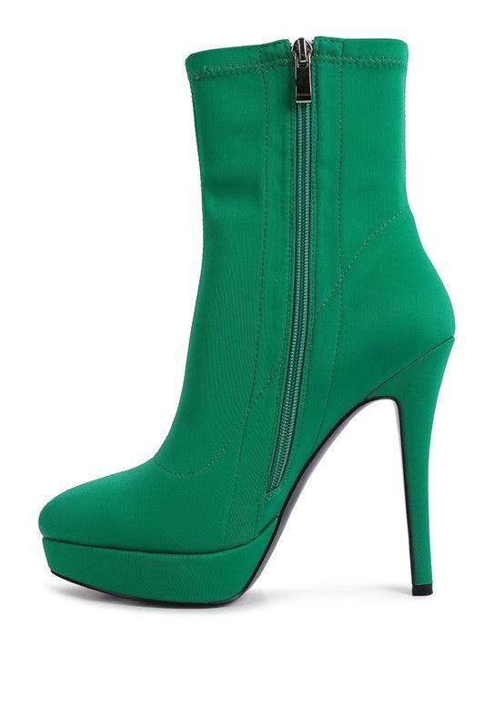 Patotie High Heeled Lycra Ankle Boot - VacationGrabs