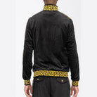 Pattern Trim Velour Track Jackets - VacationGrabs