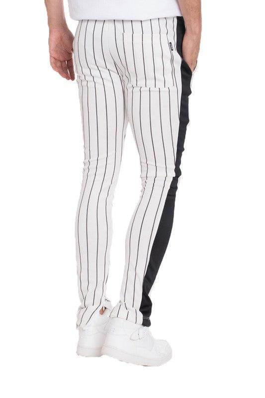 Pin Stripe Track Pants - VacationGrabs