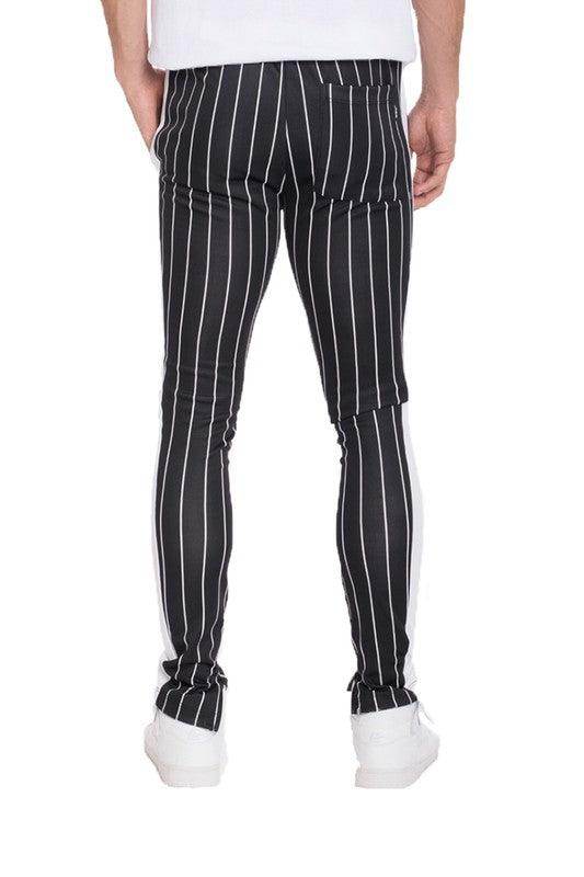 Pin Stripe Track Pants - VacationGrabs