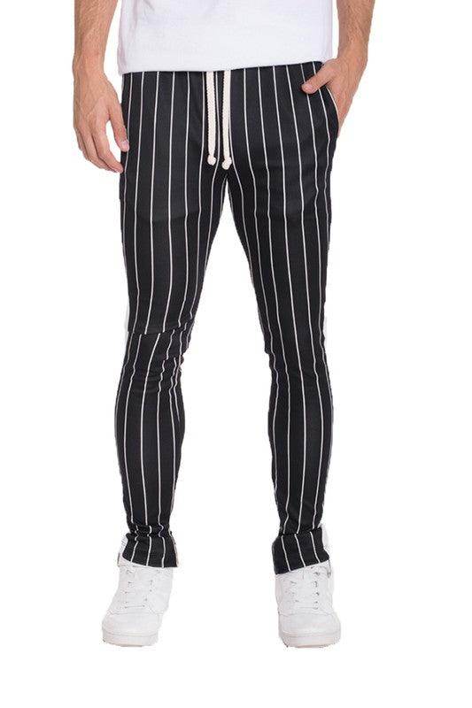 Pin Stripe Track Pants - VacationGrabs