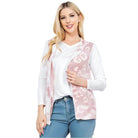 Pink Leopard Print Hoodie Vest - VacationGrabs