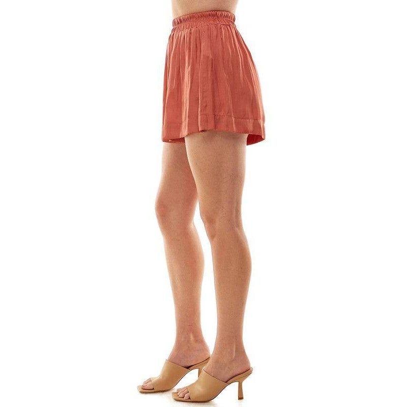TCEC pink summer shorts for women with a comfortable elastic waistband and lightweight fabric